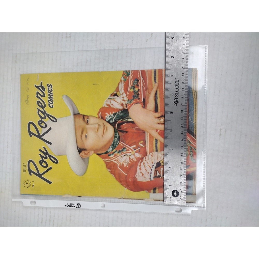 1948 ROY ROGERS COMICS #1 ISSUE GOLDEN AGE WESTERN COWBOY DELL *COVER ONLY* - Picture 6 of 7
